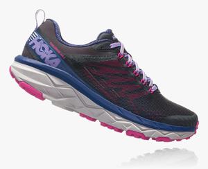 Hoka One One Women's Challenger ATR 5 Road Running Shoes Black/Purple Clearance Canada [SNBMX-9826]
